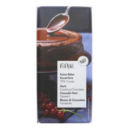 Vivani, Organic Dark Cooking Chocolate, 70% Cocoa , 150g