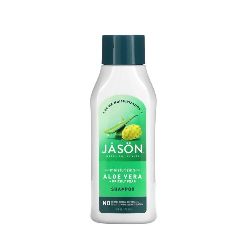 Jason Natural, Moisturizing Shampoo, Aloe Vera + Prickly Pear, 473 ml