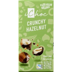 Vivani iChoc Super Nut, Organic Chocolate with Hazelnuts, 80g