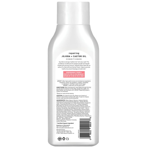 Jason Natural, Jojoba + Castor Oil Conditioner, 473 ml