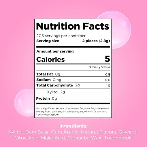 Pur, Bubble Gum , 55pcs