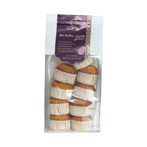 Broken Breads, Mini Muffin Vanilla , 9pcs