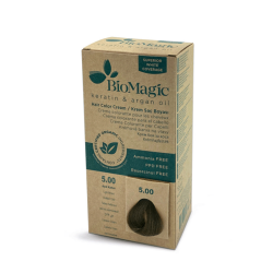 BIOMAGIC, HAIR COLOR CREAM, LIGHT BROWN, 5