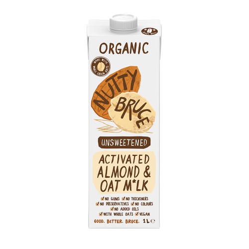 Nutty Bruce, Activated Unsweetened Almond & Oat Milk, 1L