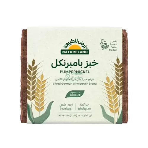 Natureland, Organic Pumpernickel Bread, 375g