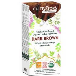 Cultivators, herbal hair color, dark brown