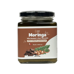 Green Gold Moringa, Moringa with hazelnut and dark chocolate,300g