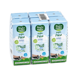 Meliha, Organic Long Life Milk Full Fat, 6*180