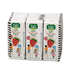 Meliha, Organic UHT Strawberry Milk, 6x180ml