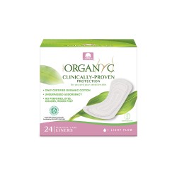 Organyc, Organic Cotton Folded Panty Liners, 24 Panty Liners