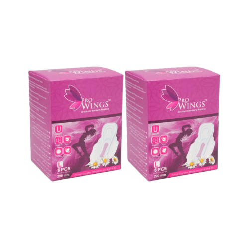 ProWings, Antibacterial Pads, L, 8pcs, 2 for a Deal ProWings, Antibacterial Pads, L, 8pcs, 2 for a Deal