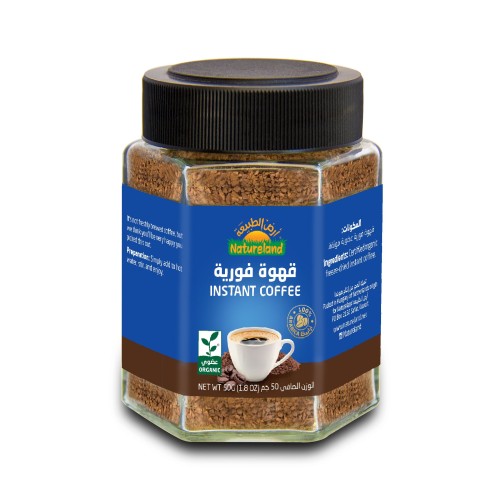 Natureland , Instant Coffee , Dark Roast , 50 g