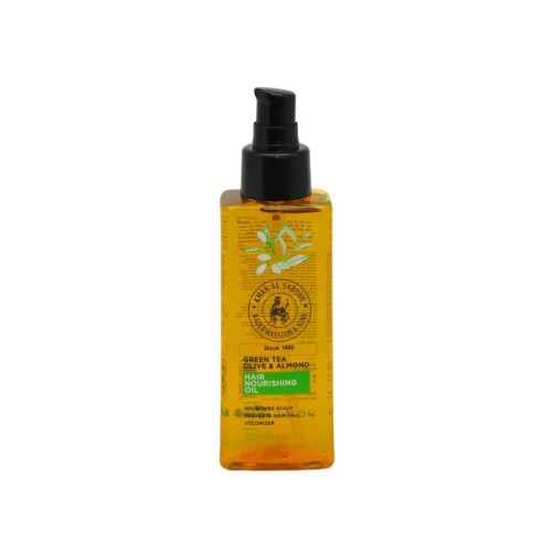 Khan Al Saboun , Hair Nourishing Oil , Green Tea Olive & Almond , 100 ml