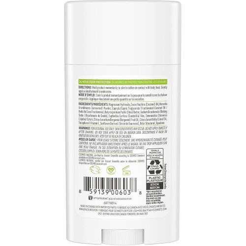 Schmidts, Natural deodorant, Bergamot & Lime, 92g