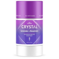 Crystal Body Deodorant, Magnesium Enriched Deodorant, Lavender + Rosemary, 70 gm