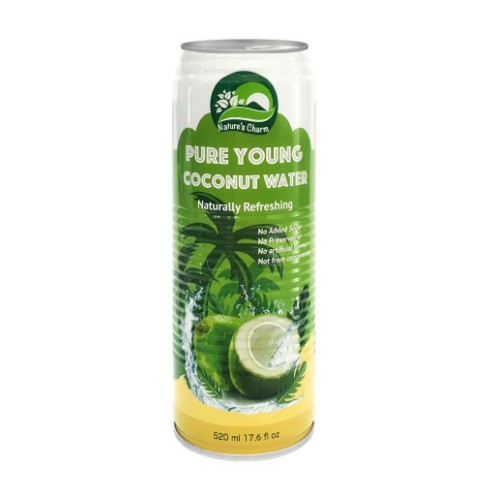 Natures Charm, Pure Coconut Water , 520G