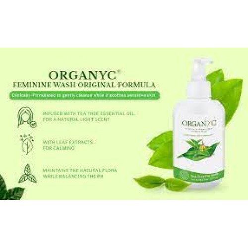 Organyc, Intimate gentle cleanser with tea tree, 250ml