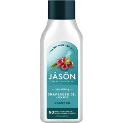 Jason Natural, Smooth Shampoo, Grapeseed Oil + Sea Kelp, 473 ml