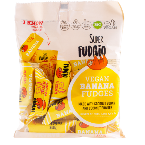 Super Fudgio, Organic & Vegan Banana Fudge, 150g