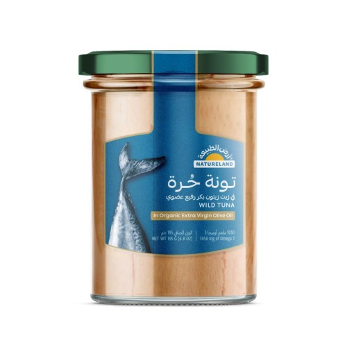 Natureland, Wild Tuna in Organic Extra Virgin Olive Oil ,195g