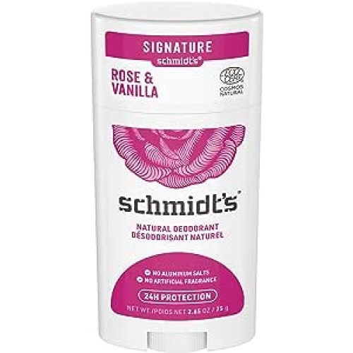 Schmidts, Natural Deodorant, Rose & Vanilla, 92g