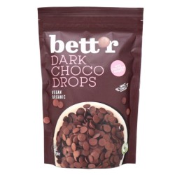 Bettr, Choco drops dark, 66% Peruvian Cacao, 200g