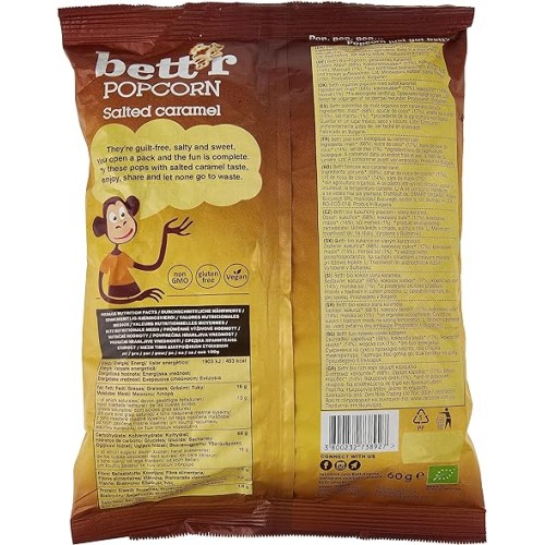 Bettr, Popcorn Salted Caramel, 60g