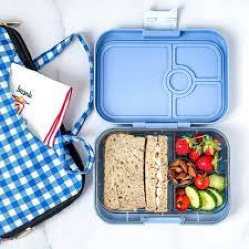 YUMBOX, Panino Bento Lunch Box, hazy blue , panino , 4 compartments