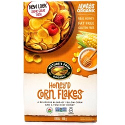 Natures Path, Honey corn flakes, organic, 300g