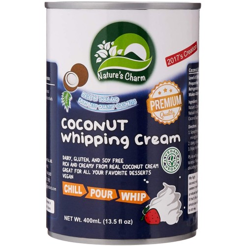 Natures Charm, Coconut whipping cream, 400 ml