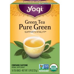 Yogi, Green pure tea, 16 bags