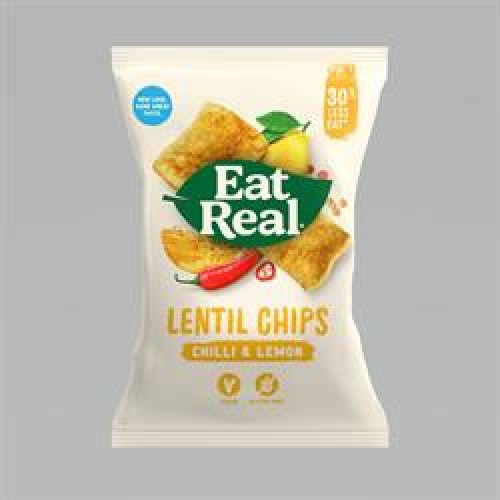 EatReal, Lentil chips, Chilli & lemon, 135g