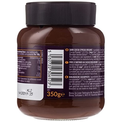 Biona, Dark Cocoa spread, 350g