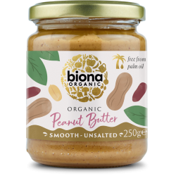 Biona, peanut butter, crunchy, 250g