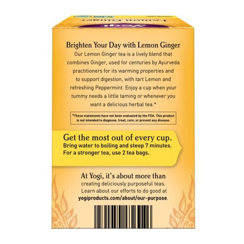 Yogi Tea, Lemon ginger Tea 16 Bags