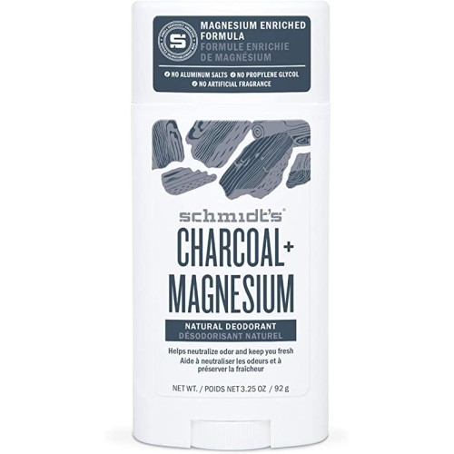 Schmidts Naturals, Natural Deodorant, Charcoal + Magnesium, 92 g