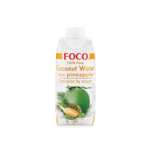 Foco, Coconut water, Pineapple, 330ml