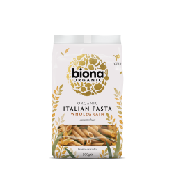 Biona, organic whole wheat penne pasta