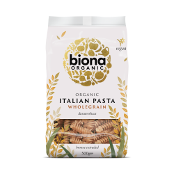 Biona, organic whole wheat fusilli pasta