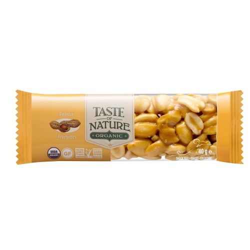 Taste of Nature, Organic bar, Peanut, 40g