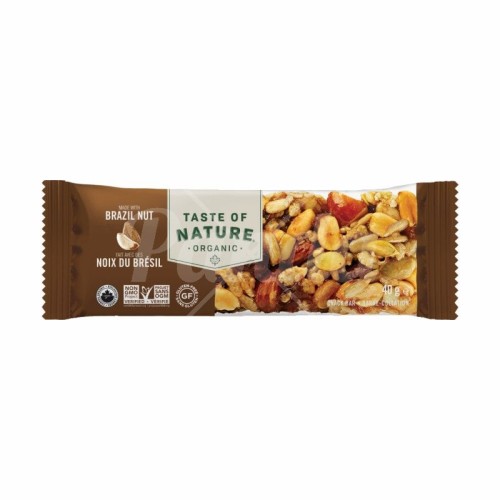 Taste of Nature, Organic bar, Brazilian Nut, 40g