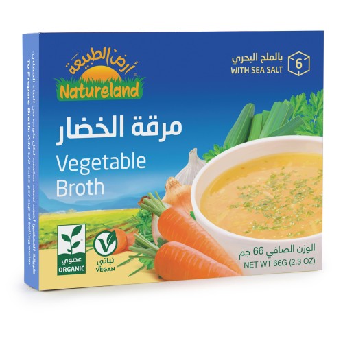 Natureland,Vegetable Broth Cubes,66g