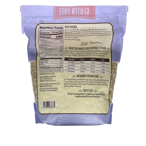 Bobs, Gluten free rolled oats, 907g