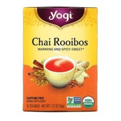 Yogi Tea, Chai Rooibos, Caffeine Free, 16 Tea Bags