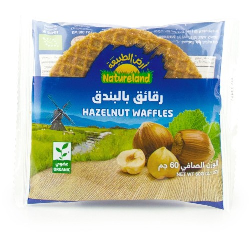 Natureland,Hazelnut Waffles,60g