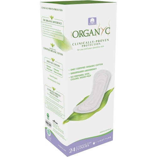 Organyc, Organic Cotton Folded Panty Liners, 24 Panty Liners