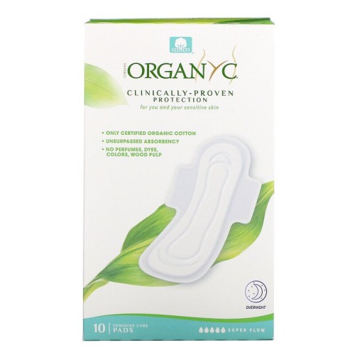 Organyc, Overnight Pads, 7 Pads