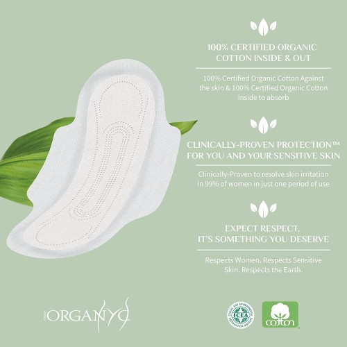 Organyc, Overnight Pads, 7 Pads