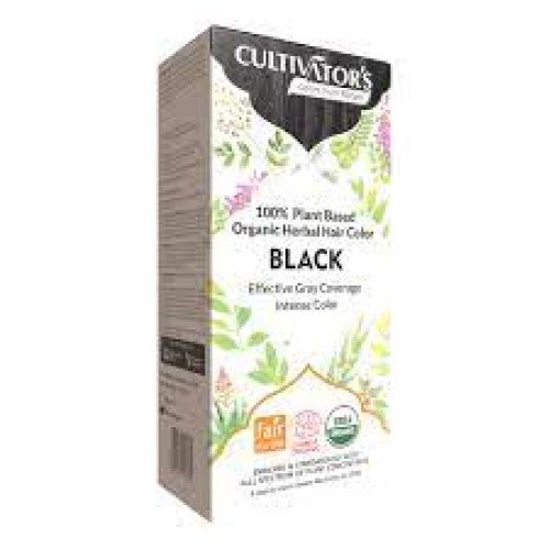 Cultivators, herbal hair color, black