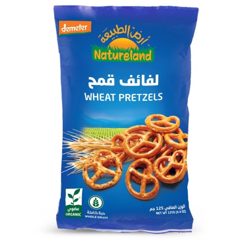 Natureland,Wheat Pretzels,125g